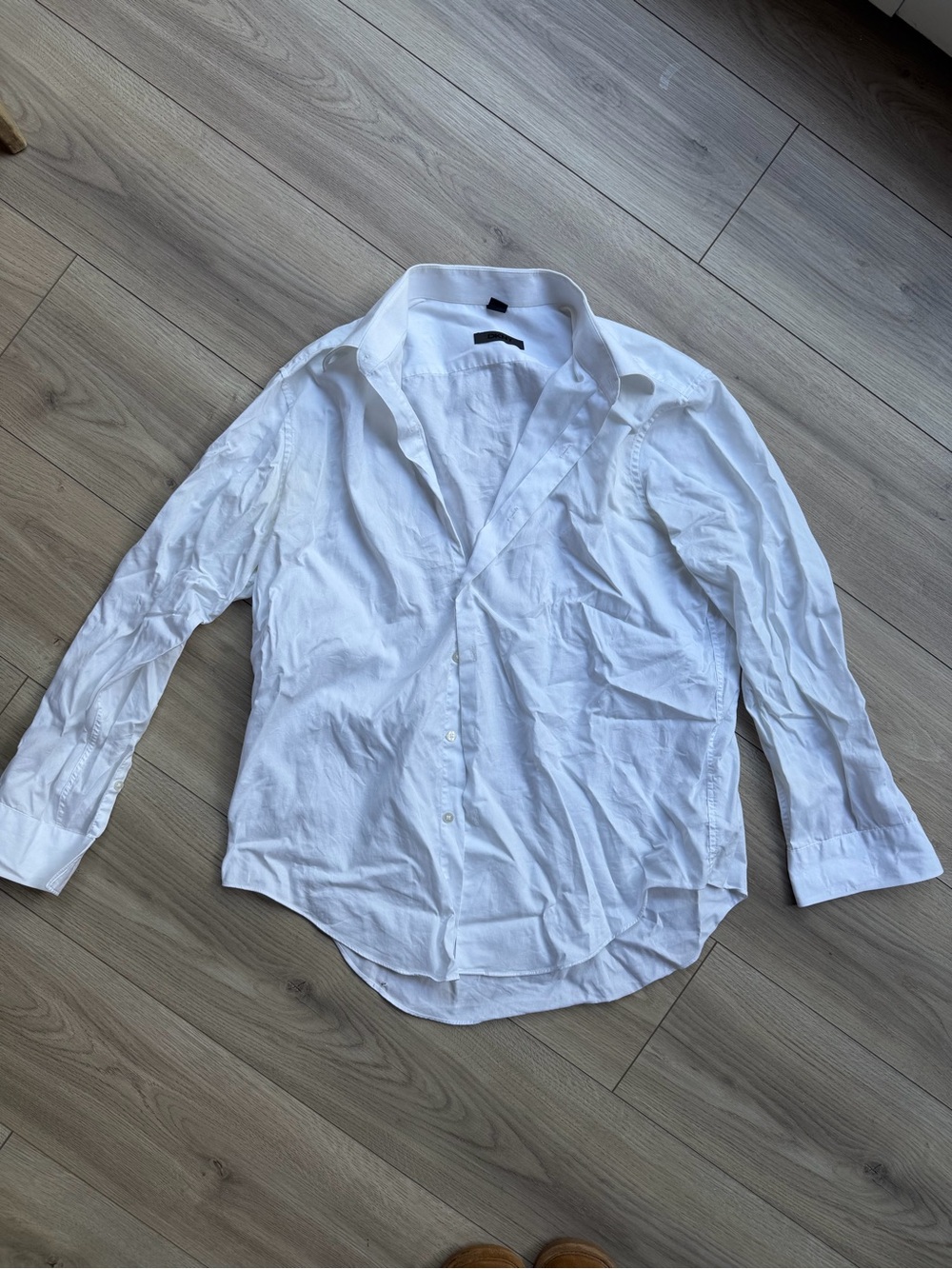 DKNY White Men's Button-Up Dress Shirt